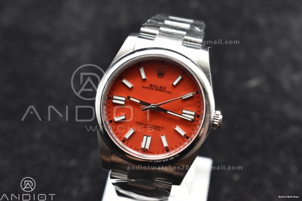 124300 Red Steel Edition Unisex Clean 41mm 904L Best Oyster 938 Perpetual VR 1:1 Dial 0712
